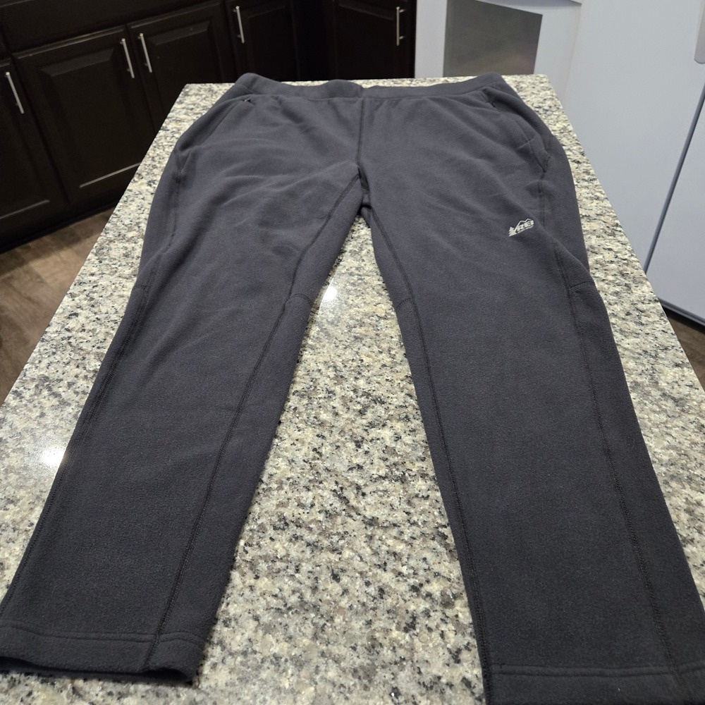 REI Co-op Fleece Joggers Women XL Petite charcoal Semi-Fitted Pant athleisure
